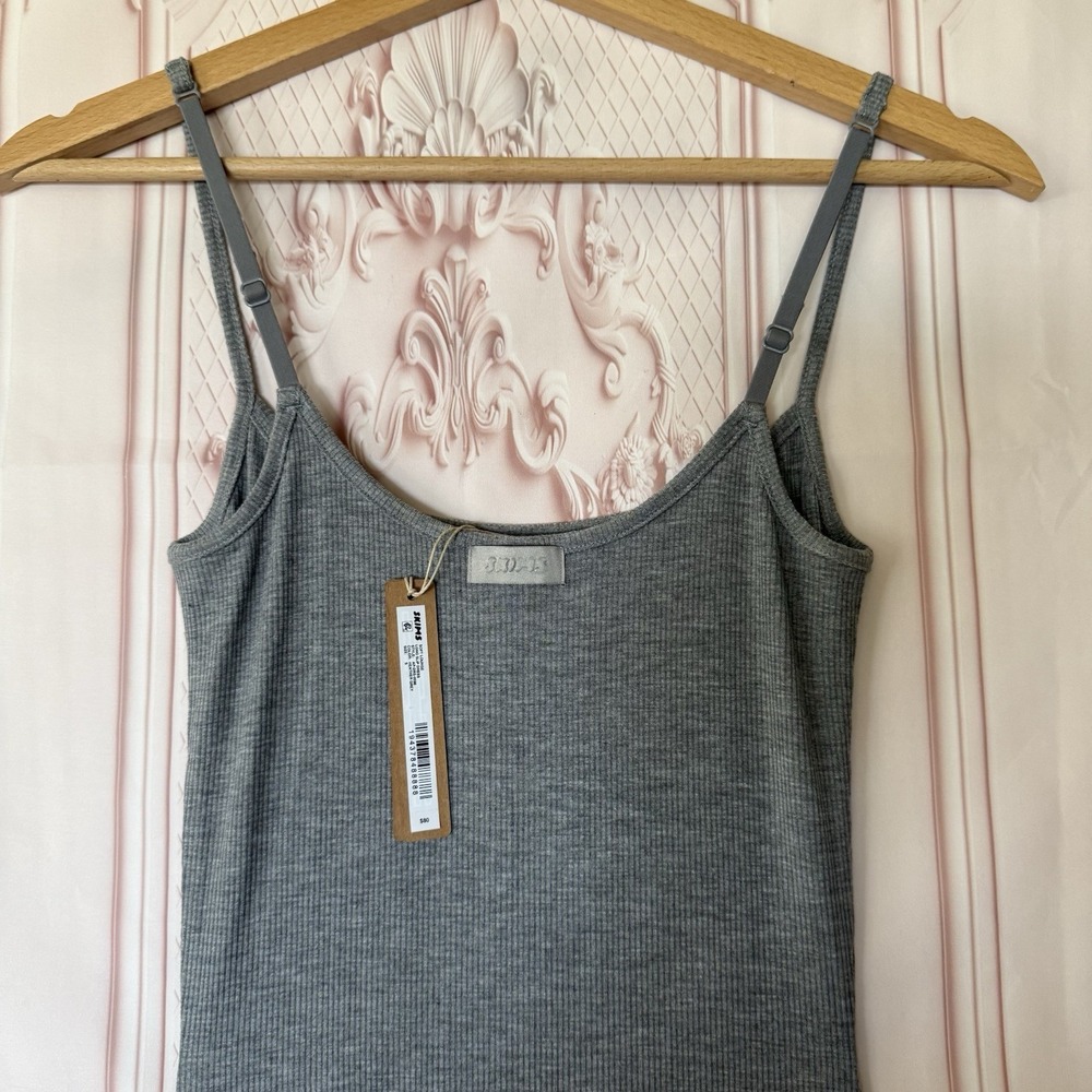 Skims Soft Lounge Long Slip Dress Sleeveles Heather Grey Size Small NWT $80 - Picture 8 of 10
